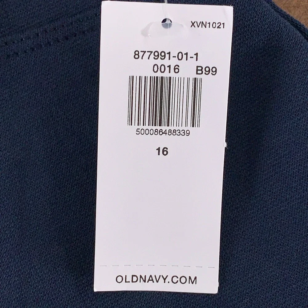Old Navy Girls Size 16 Ink Blue School Uniform Ponte-Knit Jeggings NWT